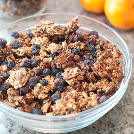 Blueberry Almond Granola - Recipe photo by servedfromscratch
