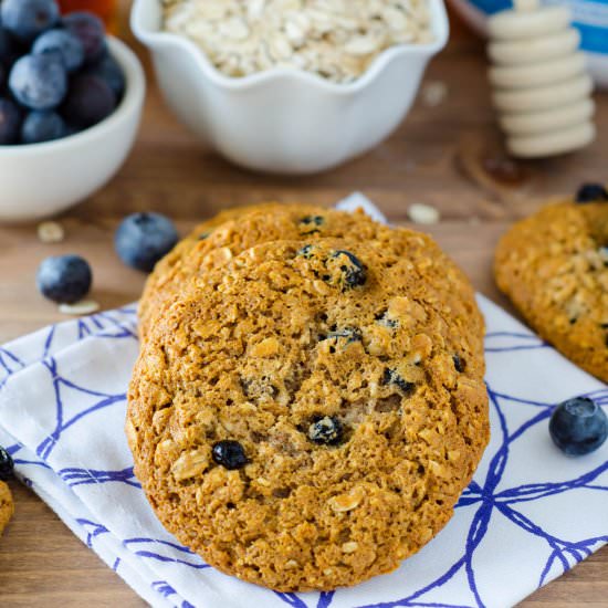 blueberry oatmeal protein cookies - Recipe photo by freshaprilflours
