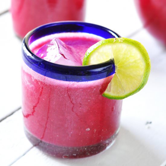 Strawberry Prickly Pear Agua Fresca - Recipe photo by thymeandlove