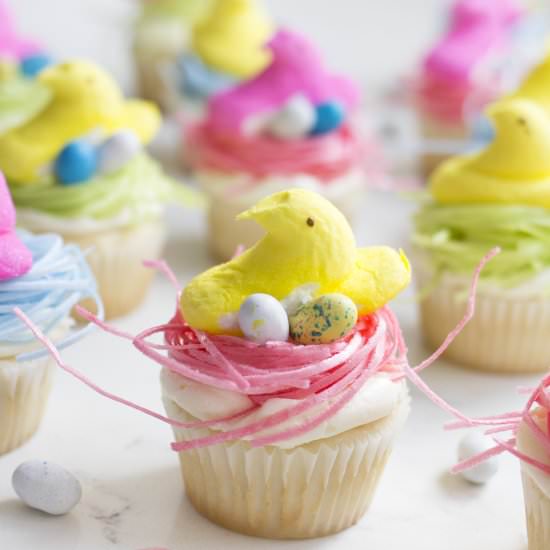 Easter Peep Cupcakes - Recipe photo by freutcake