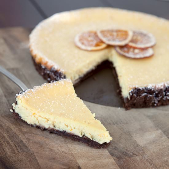 Chocolate Orange Ricotta Tart - Recipe photo by browniebites