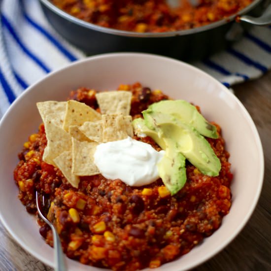 Quinoa Chili - Recipe photo by NaturallySassy
