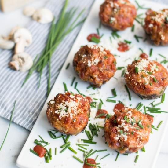 Pizza Stuffed Mushrooms - Recipe photo by superman cooks