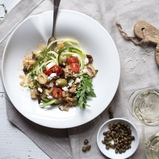 Mediterranean Zuccini Noodles - Recipe photo by DeniseRenee