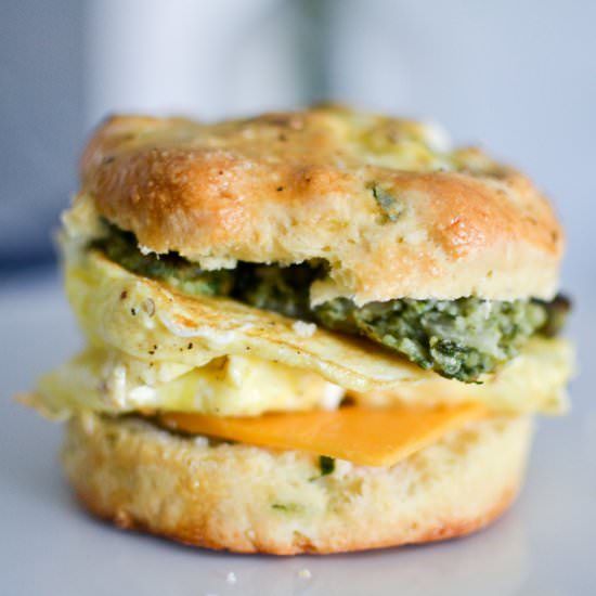 Goat Cheese & Scallion Biscuits - Recipe photo by laurenfrager