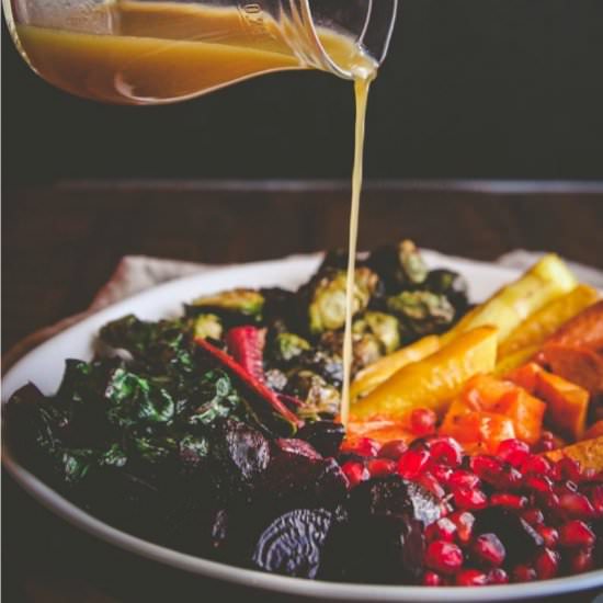 Roasted rainbow salad - Recipe photo by Sweetphi