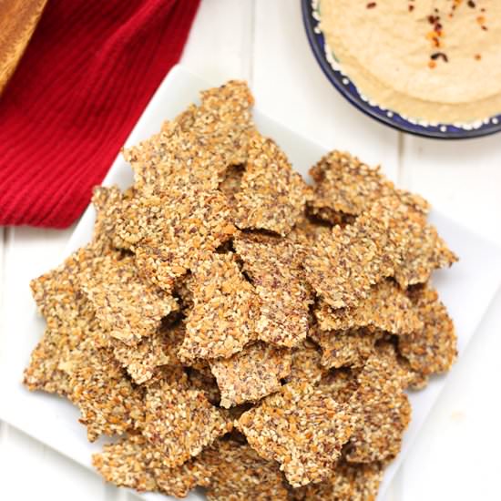 SuperSeed Crackers - Recipe photo by TheHealthyMaven