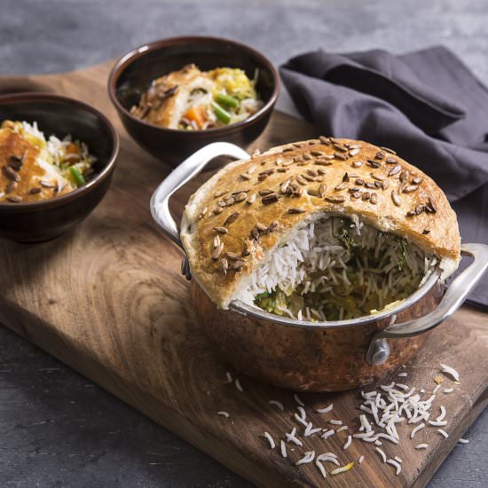 Vegetable Biryani Pie - Recipe photo by MeccaGBC