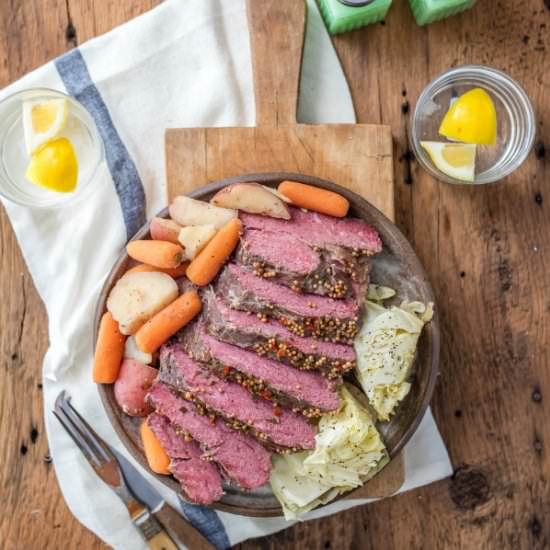 Slow Cooker Corned Beef & Cabbage - Recipe photo by the cookie rookie
