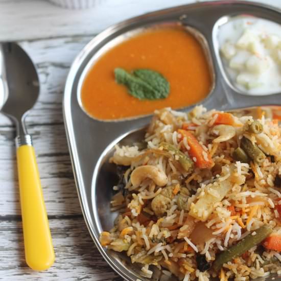 Vegetable Biryani - Recipe photo by Traditionallymodernfood