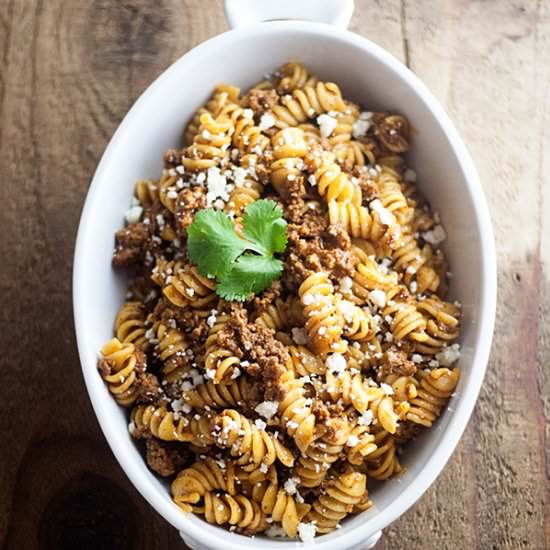 Pressure Cooker Enchilada Pasta - Recipe photo by Amanda L