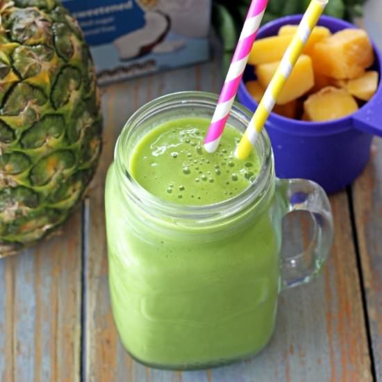 Coconut Green Smoothie - Recipe photo by thekiwicountrygirl
