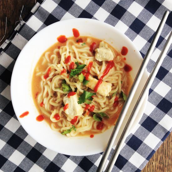 Spicy Thai Peanut Noodles - Recipe photo by theginghamapron
