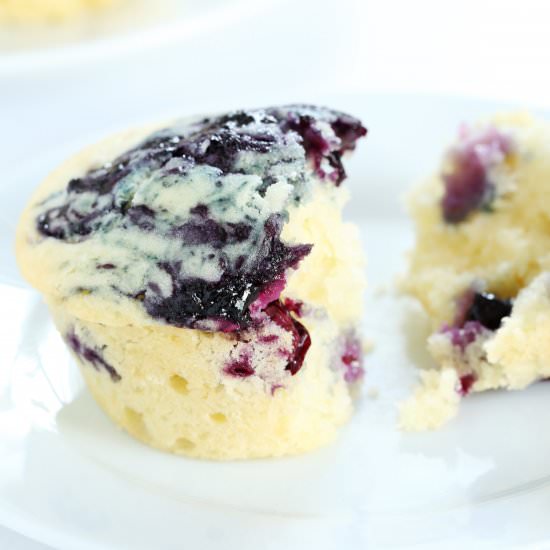 Blueberry Swirl Muffins - Recipe photo by gfshoestring