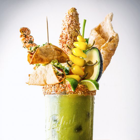 Green Monster Bloody Mary - Recipe photo by honestlyyum