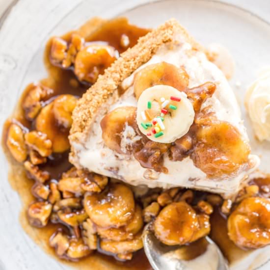 Banana Foster Ice Cream Pie - Recipe photo by cookwithmanali