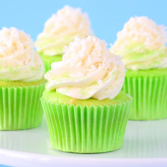 Surprise Coconut Key Lime Cupcakes - Recipe photo by BakersPartyShop