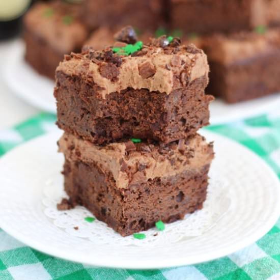 Guinness Mocha Brownies - Recipe photo by thegoldlininggirl