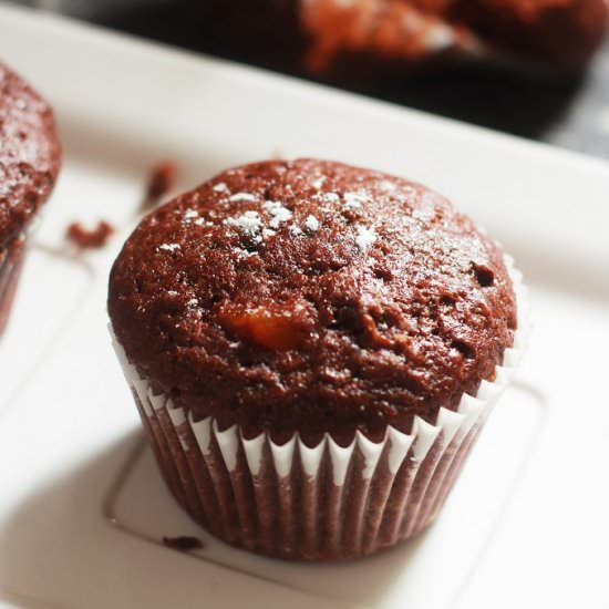 Eggless Chocolate Muffins - Recipe photo by faskitchen