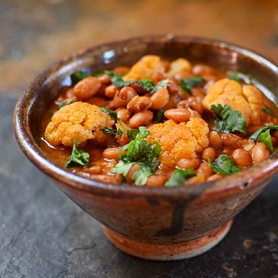 Rajma with Cauliflower - Recipe photo by My Annoying Opinions