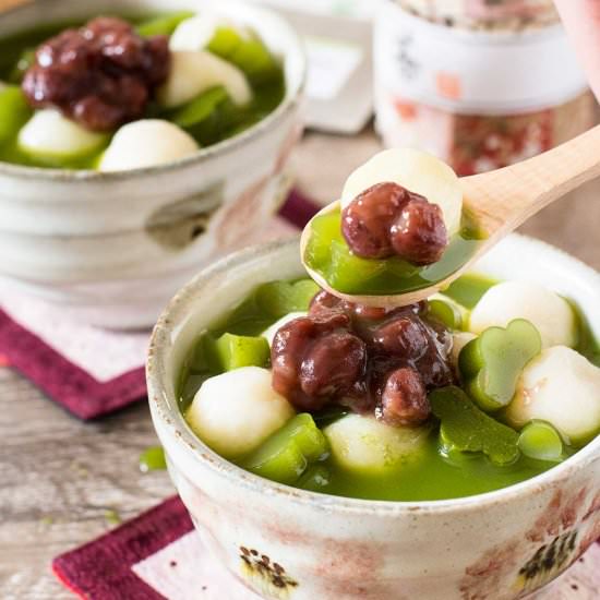 Cold Matcha Zenzai - Recipe photo by Chopstick Chronicles