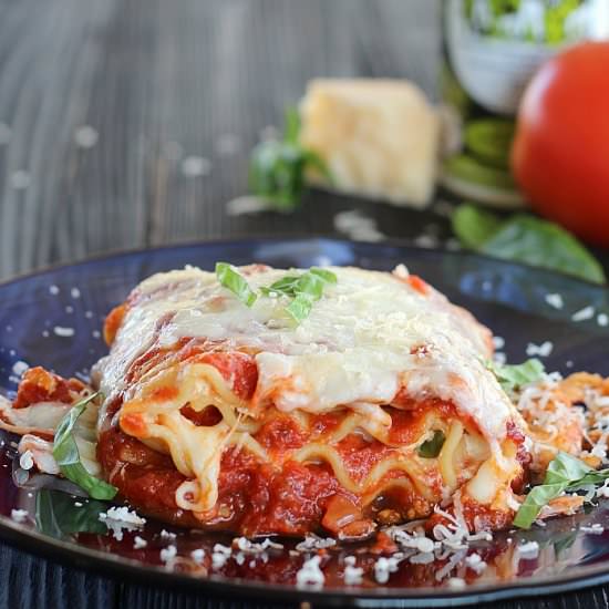 Caprese Lasagna Roll Ups - Recipe photo by gooddinnermom