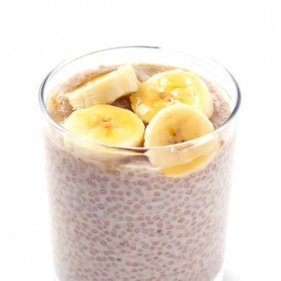 Banana Cream Pie Chia Pudding - Recipe photo by The Wholesome Dish