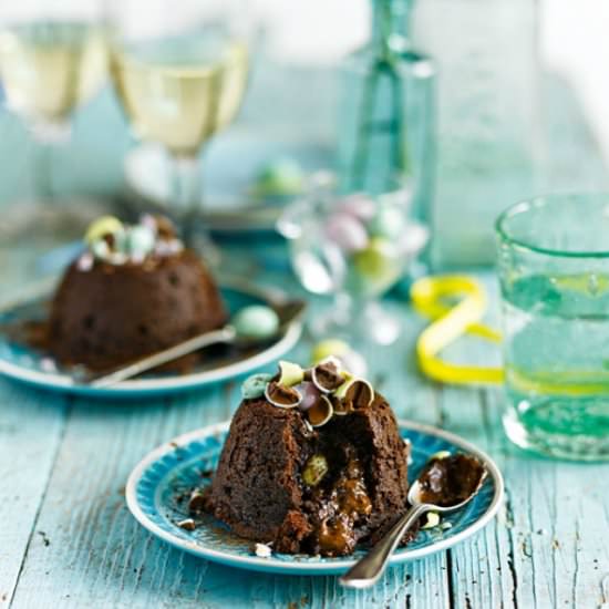 Chocolate Egg Fondant Pudding - Recipe photo by kiddycharts