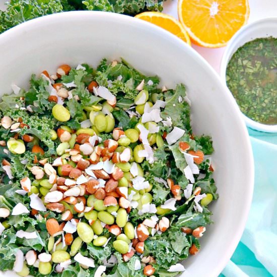 Kale Coconut Detox Salad - Recipe photo by TheGlowingFridge