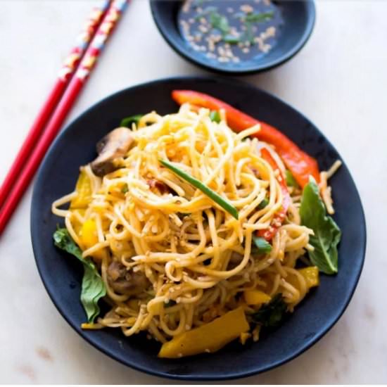 Stir Fry Chili Garlic Noodles - Recipe photo by TheUrbanSpice