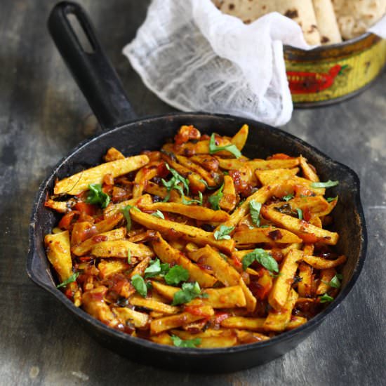 Punjabi Arbi Masala - Recipe photo by Funfoodandfrolic