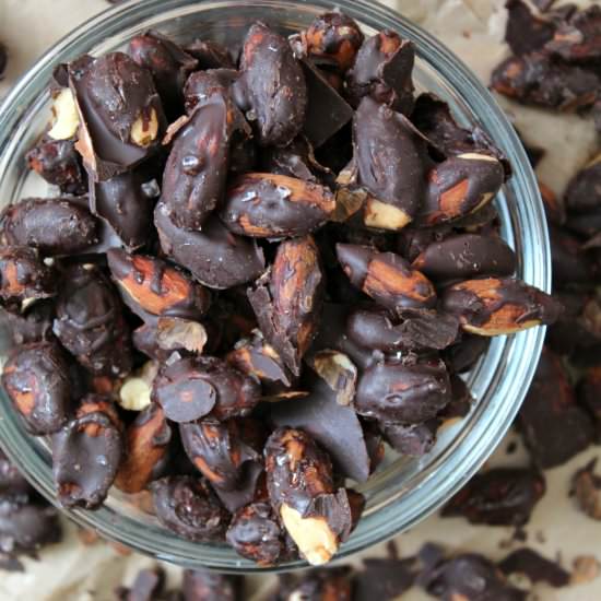 Dark Chocolate Sea Salt Almonds - Recipe photo by the_secret_ingredient_is