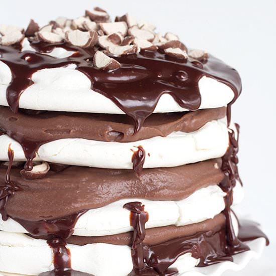 Chocolate Malted Milk Pavlova - Recipe photo by mmirnanda