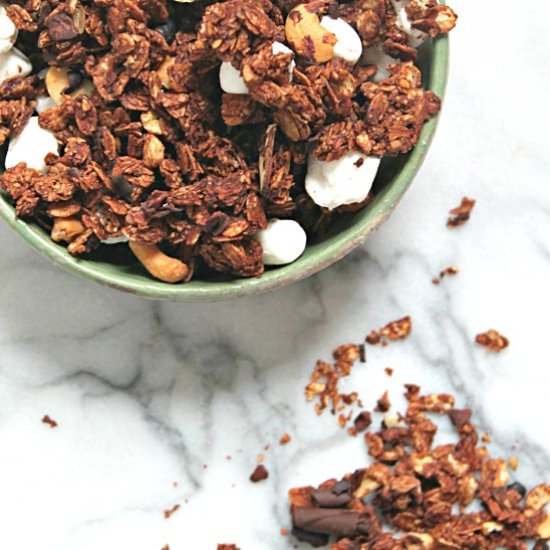 Hot Chocolate Granola - Recipe photo by Marnely Rodriguez