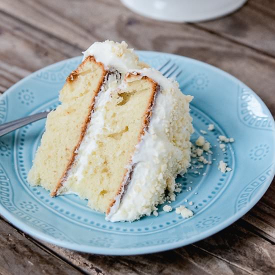 Lemon Cream Cake - Recipe photo by Old Salt Farm
