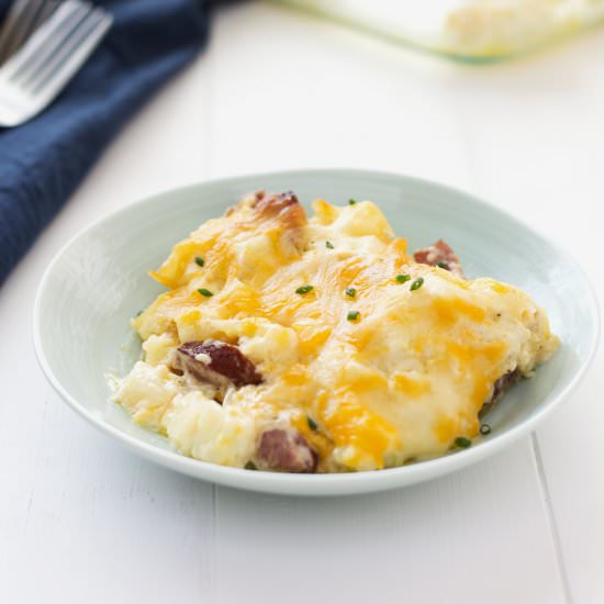 Smoked Sausage Potato Casserole - Recipe photo by kitchengidget