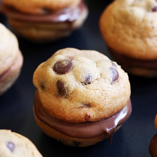 Peanut Butter Nutella Cookierons - Recipe photo by When Hungry