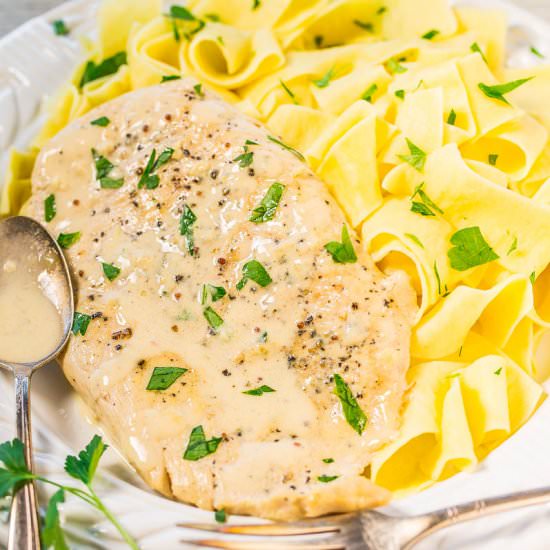 Chicken with Mustard Cream Sauce - Recipe photo by Averie
