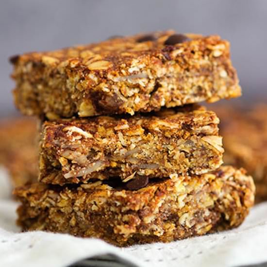 Chocolate Chip & Pumpkin Flapjacks - Recipe photo by sprinkle of green