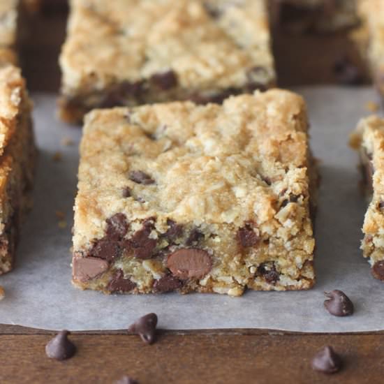 Oatmeal Chocolate Chip Cookie Bars - Recipe photo by tastesbetterfromscratch