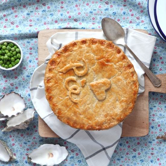 Beef, stout and oyster pie - Recipe photo by MeccaGBC