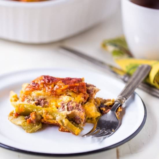 Chile Relleno Sausage Casserole - Recipe photo by Azestybite