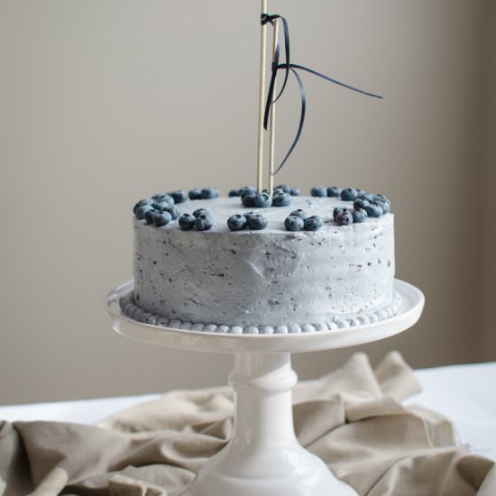 Blueberry Custard Cake - Recipe photo by sprigandflours