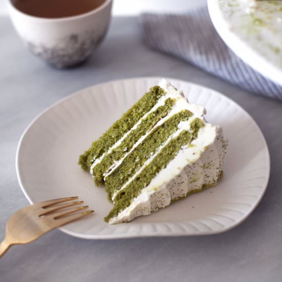 Green Tea Cake + White Chocolate - Recipe photo by modestmarce