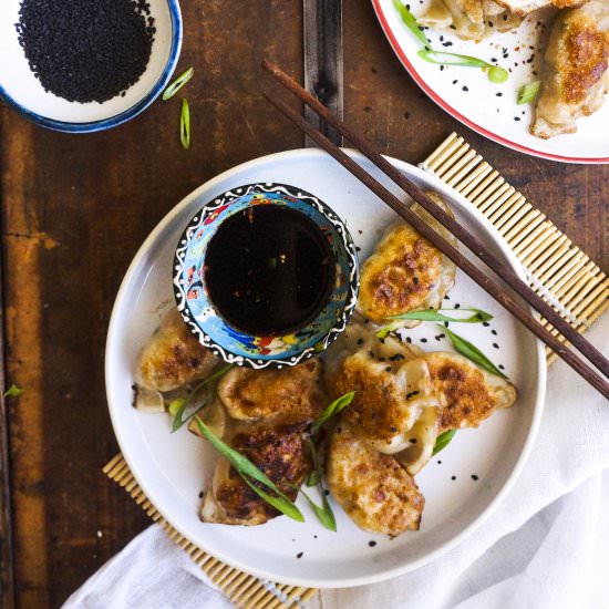 Kimchi and Tofu Dumplings - Recipe photo by anettv