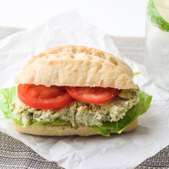 Chicken Pesto Salad - Recipe photo by tastythin