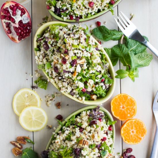 Mixed Grain, Kale and Citrus Salad - Recipe photo by two.purple.figs