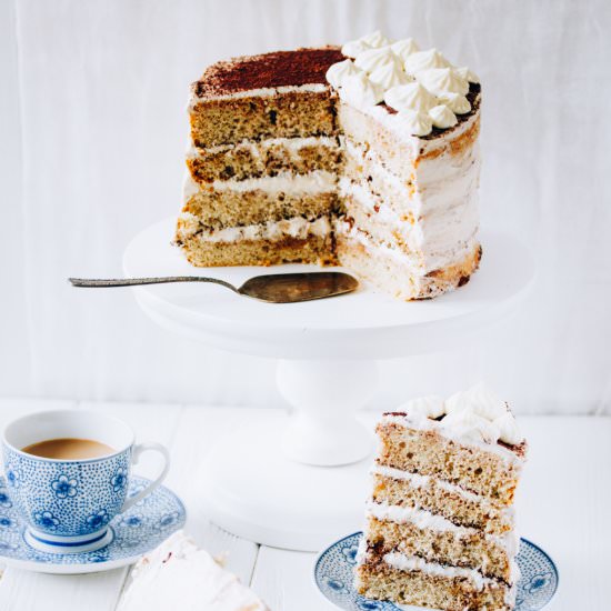 Tiramisu Cake - Recipe photo by alexskrebcova