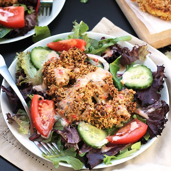 Crispy Baked Cauliflower Steaks - Recipe photo by Thewholeserving