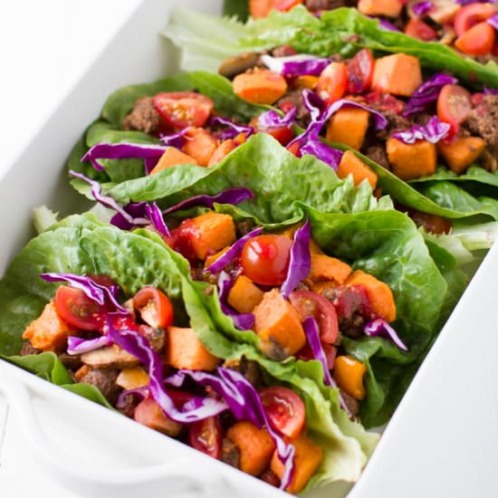 Paleo Lettuce Wraps - Recipe photo by KitchenOfEatin